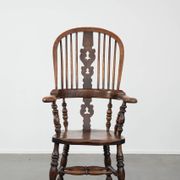 Antique English Highback Windsor Chair from the 18th Century