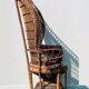 'Peacock' armchair Emmanuelle XL. Vintage 70s