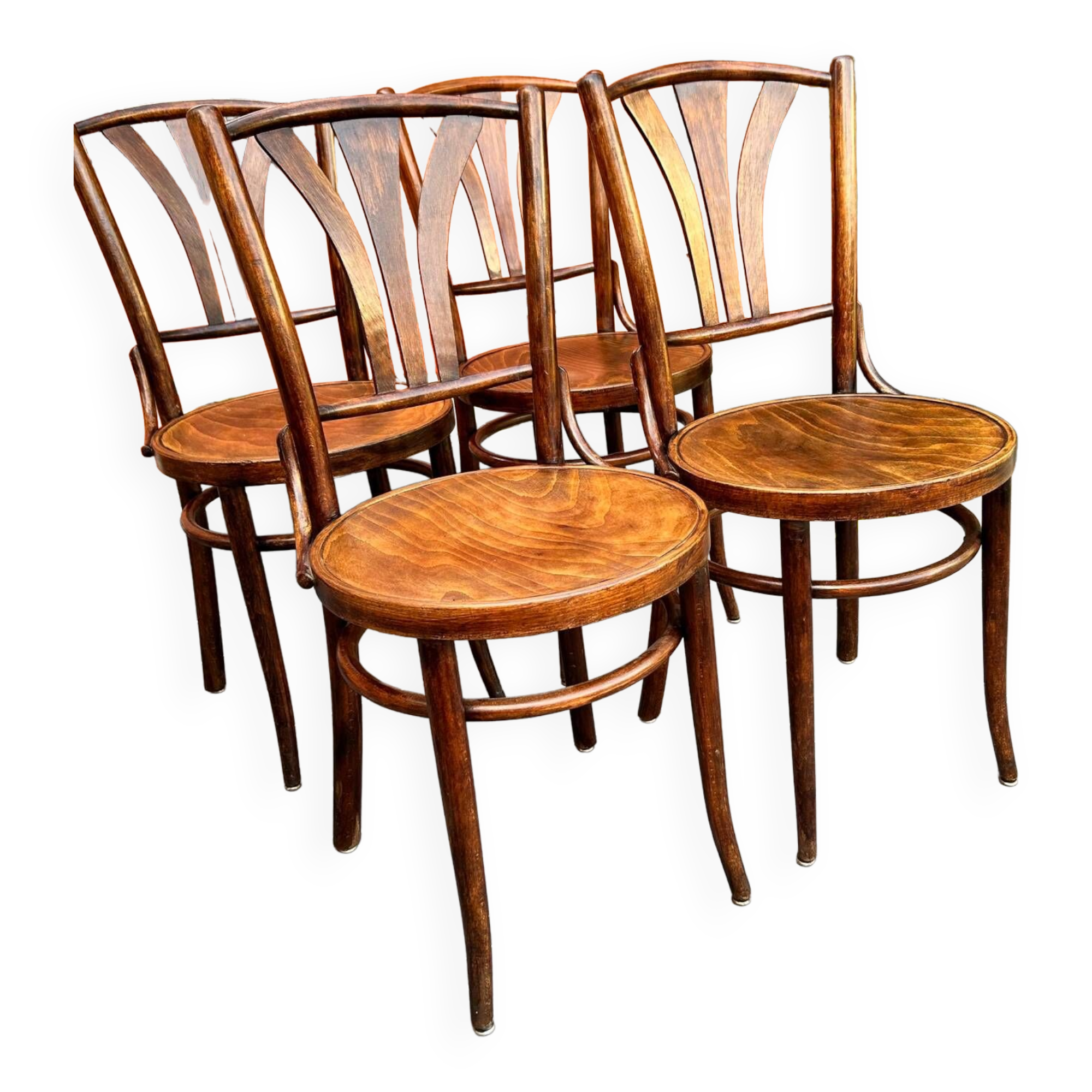 4 bistro chairs 1950