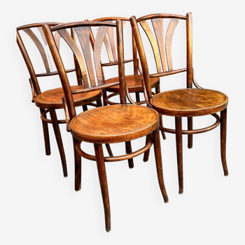 4 chaises bistrot 1950