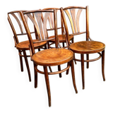 4 bistro chairs 1950