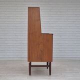 1960s, Danish chest of drawers with a mirror inside, original condition, teak wood.