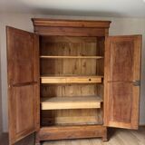 Large Louis Philippe oak wardrobe H: 2m25