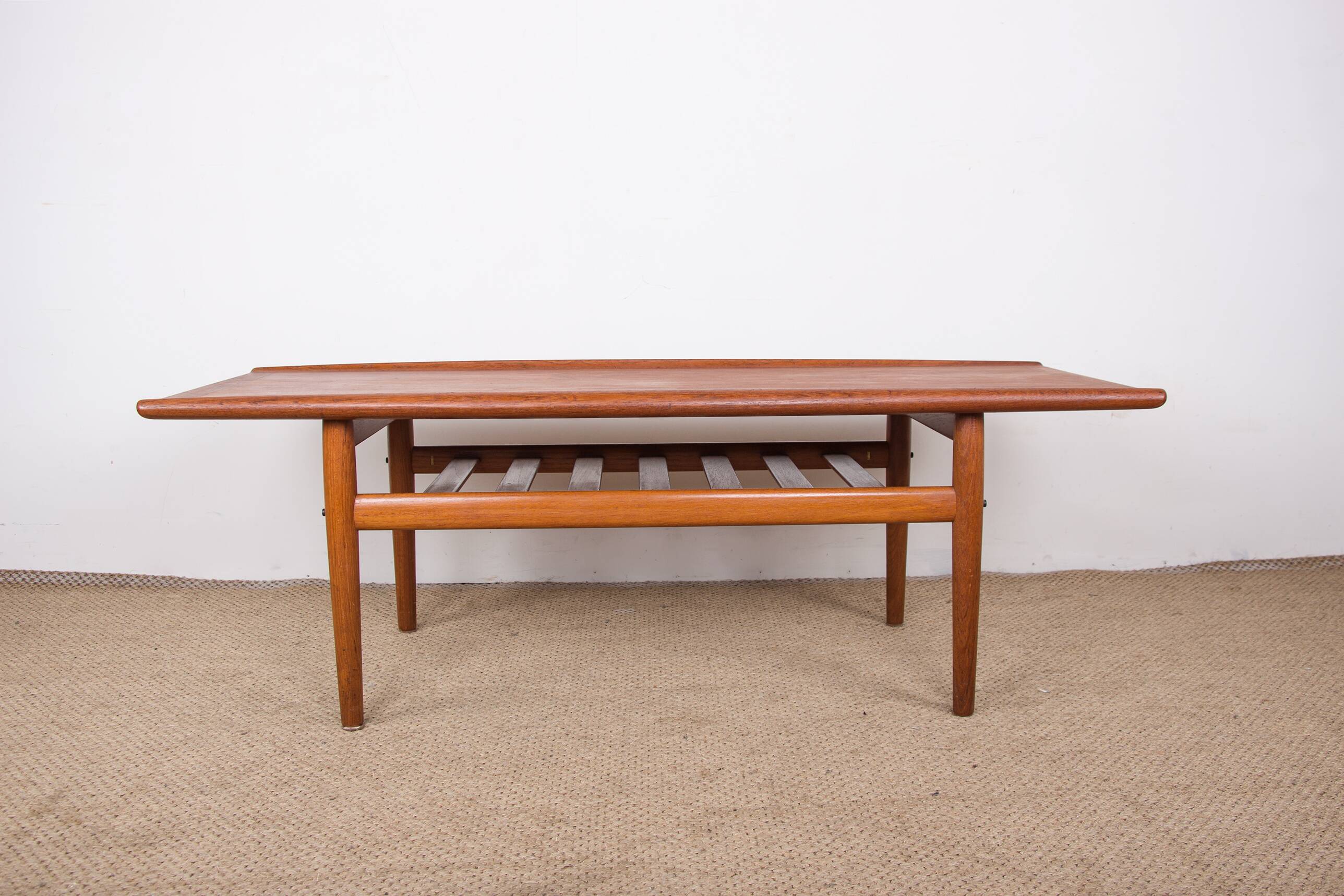 Danish Teak coffee table, two levels, by Grete Jalk for Glostrup Mobelfabrik 1960.