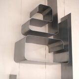 Zig Zag bookshelf by Joelle Ferlande and François Monnet in steel