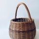 Large round wicker basket