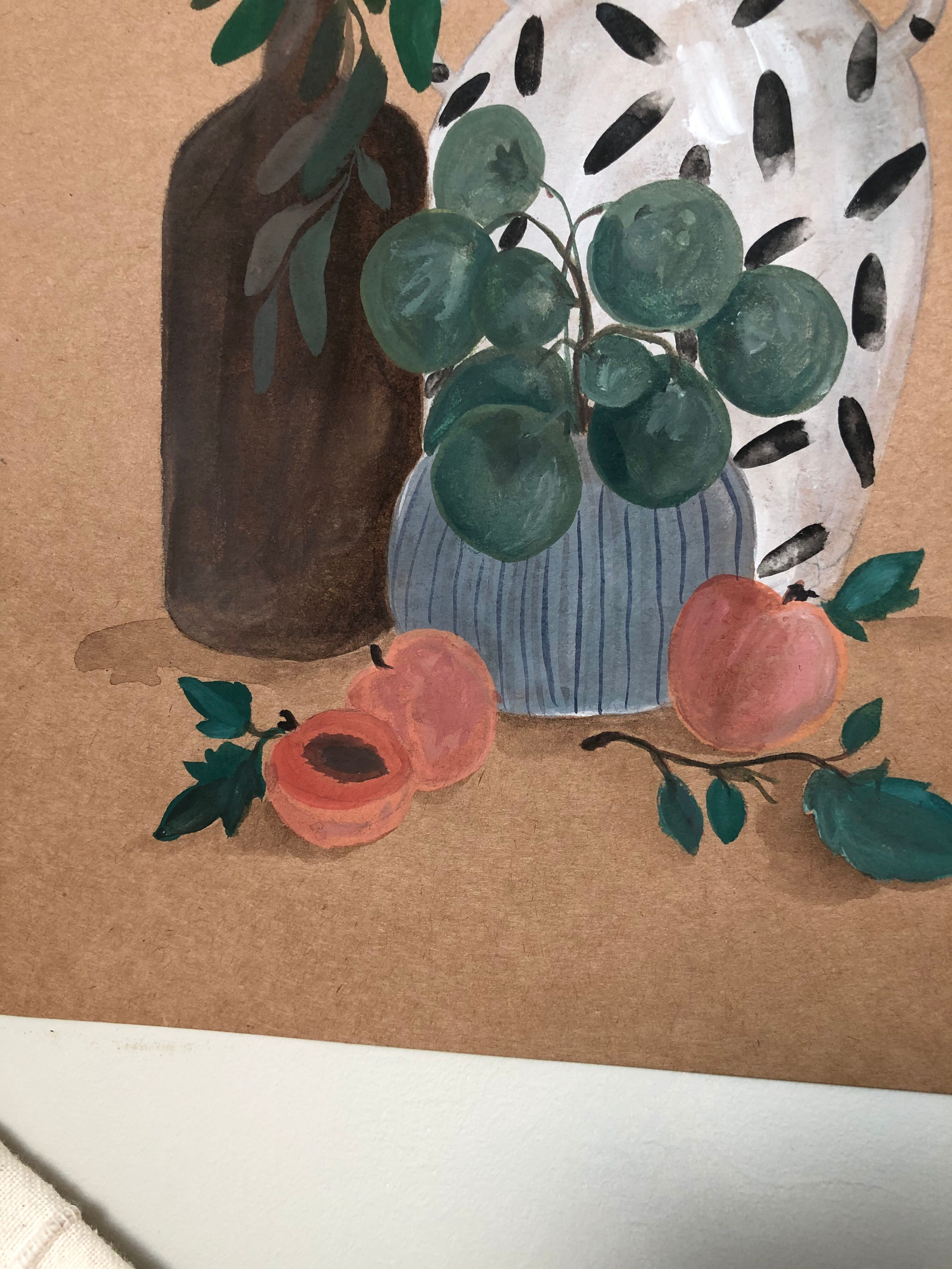 Painting A4 Ceramics and apricots