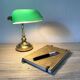 Lampe style notaire, banquier, années 80