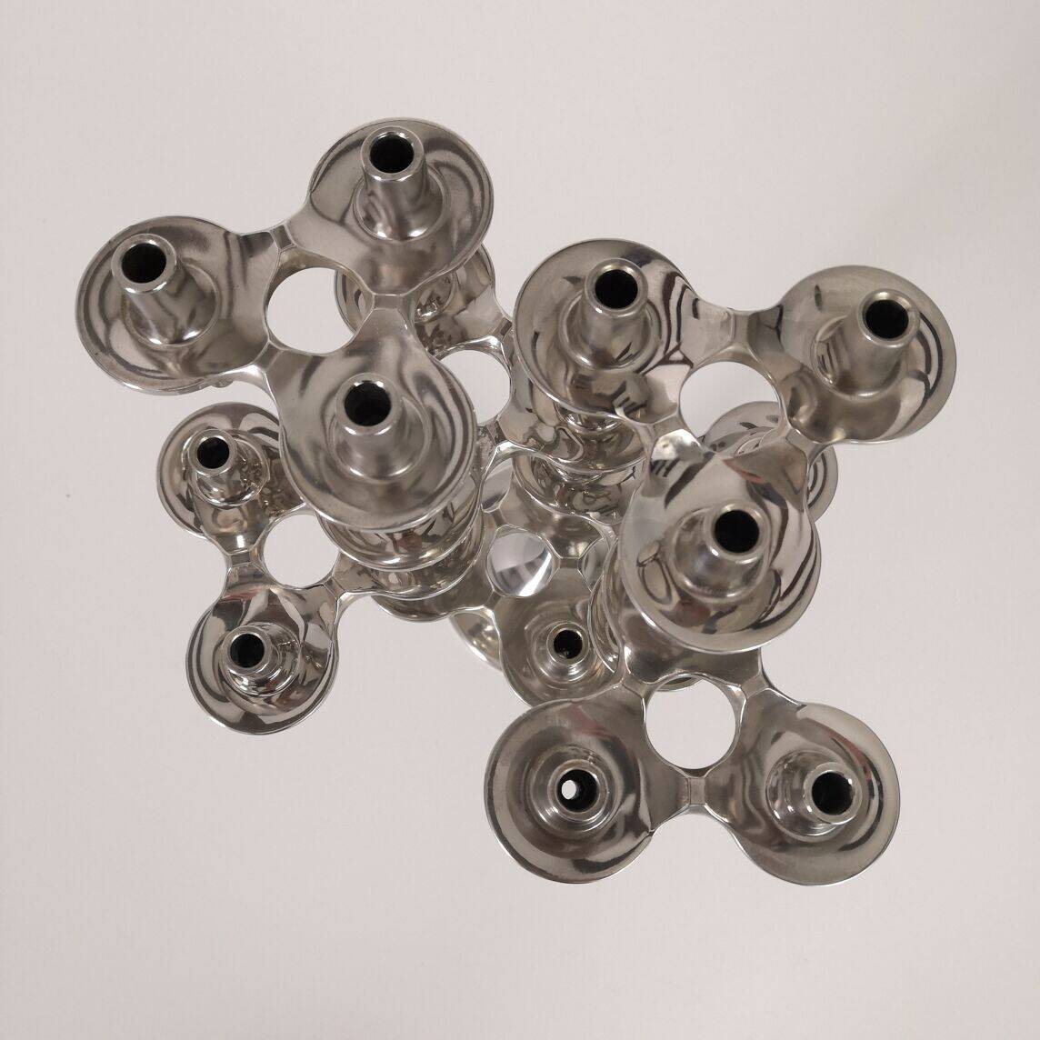 Set of 7 BMF "Orion" candle holders with foot