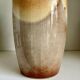 Vase W. Germany en céramique émaillée beige