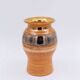 Shiny Ceramic Vase Gold Glaze Colors by Georges Pelletier Vallauris - 1960s