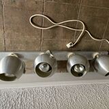 Brushed aluminum eyeball spotlight strip