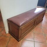 Old oak chest bench