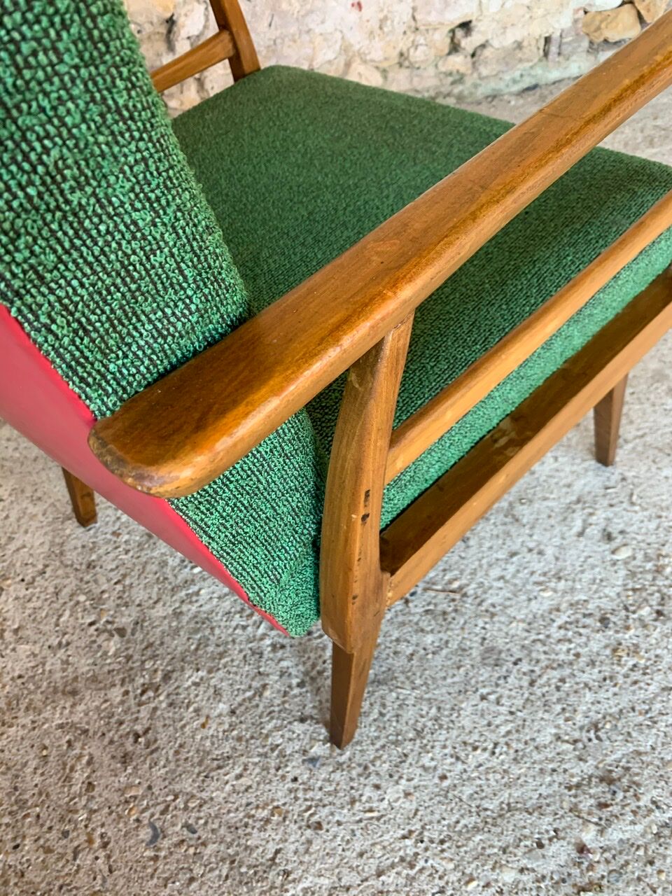 Vintage armchair in Scandinavian style circa 60