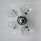 Wall lamp sputnik flowers, murano glass, italy, 1970