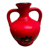 Vase amphore Vintage années 60 en céramique H 27 cm