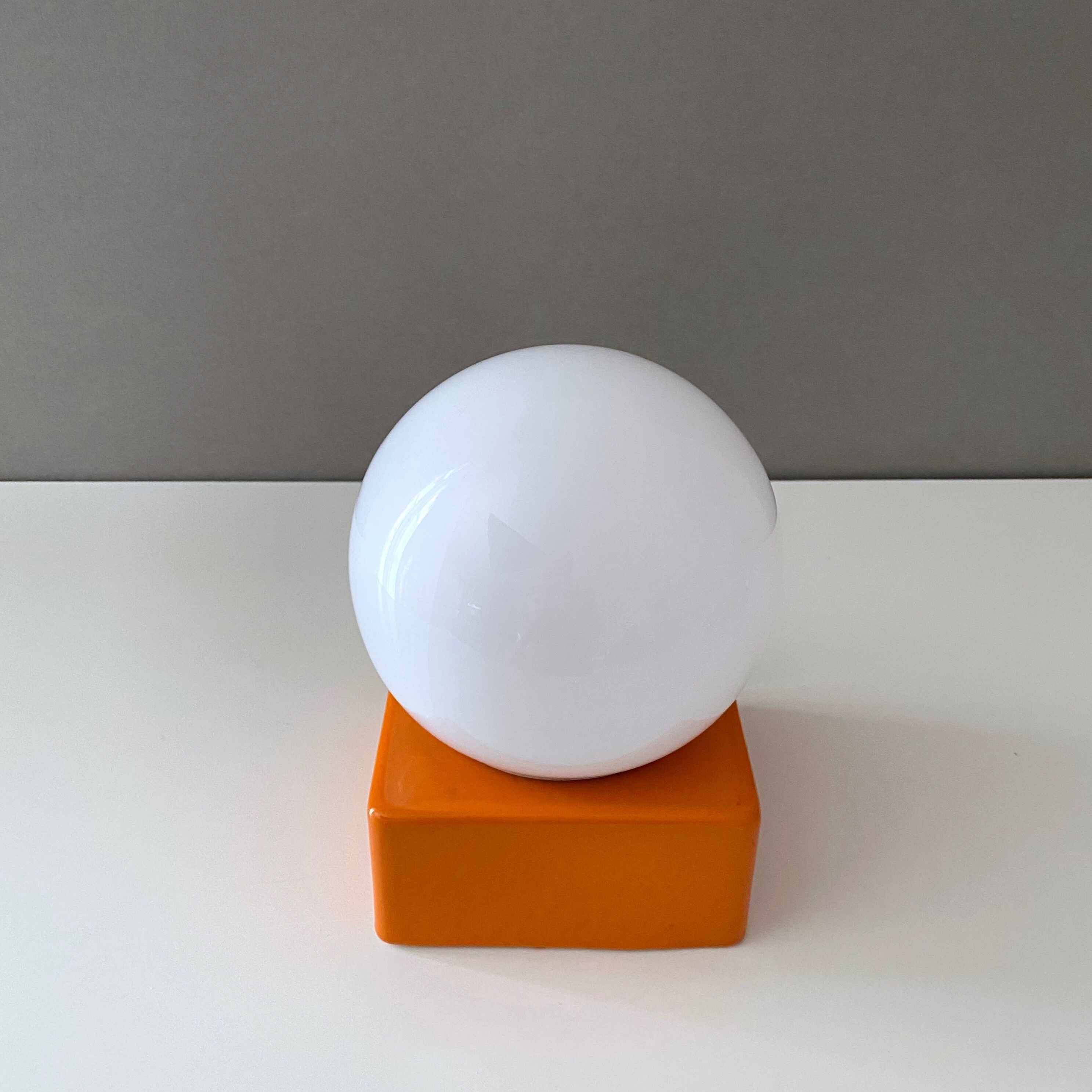 Mid Century ceramic wall lamp by Brunquell