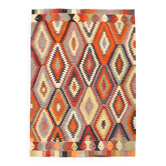 Tapis Kilim géométrique tribal vintage 5x8, 164x233 cm