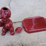 Poodle pitcher in slip in perfect condition