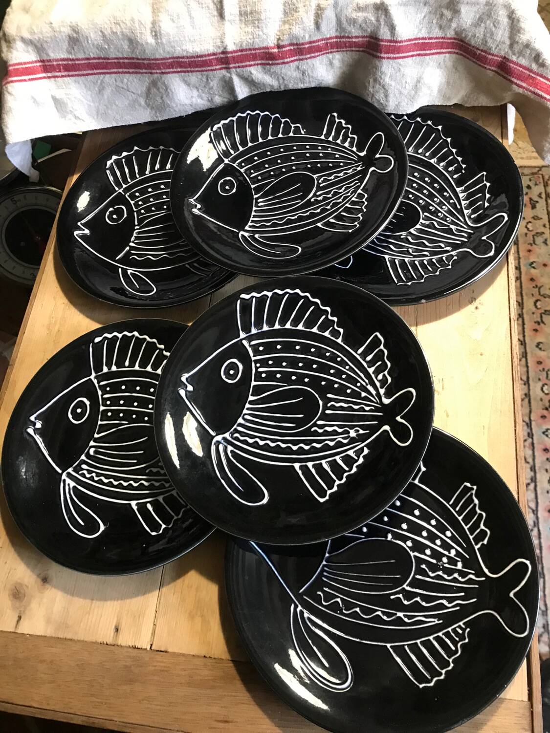6 Robert Picault plates