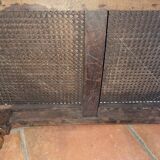 Antique walnut piano bench