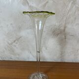 Clear glass vase