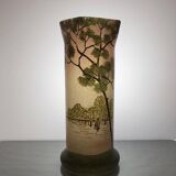 Legras Enameled Glass Vase, 1900s