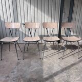 4 chaises vintage en Formica