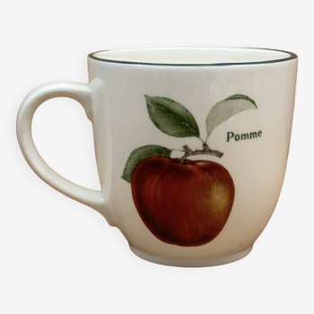 Mug motif fruits (Quetsches & pommes)