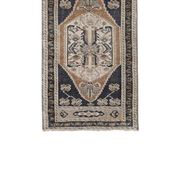 Tapis vintage turc de oushak tissé à la main 59x200 cm