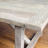 Farm table in solid old oak - Millau 300 by 100 cm
