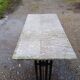 Art Deco Cast Iron and Marble Bistro Table