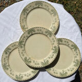 Flat plates - Sarreguemines earthenware / Palmyra