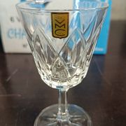 Service of 36 stemmed glasses complete, VMC Crystal, Reims, 1960s.