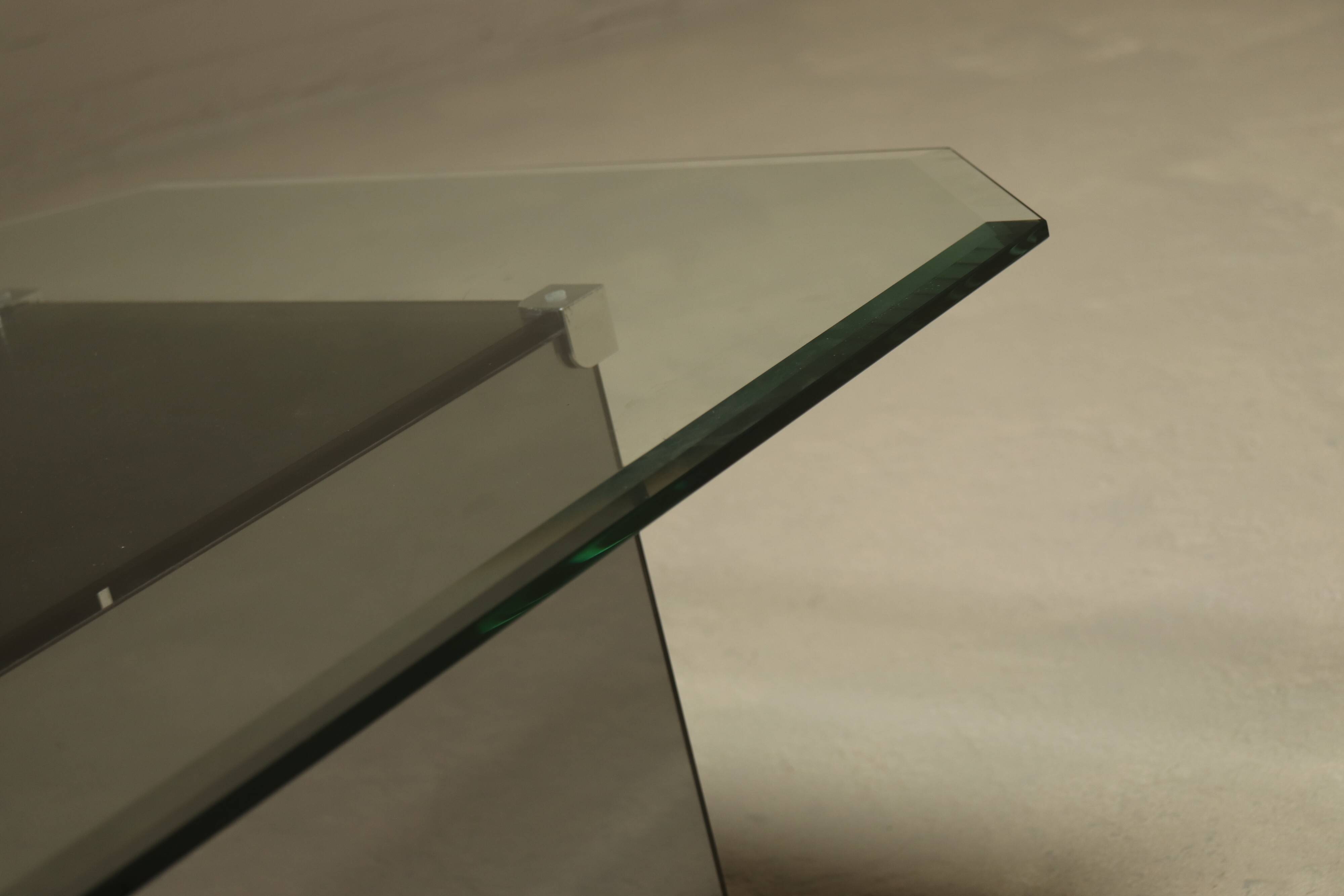 Pair of Mirrored Glass Coffee Tables 1980s