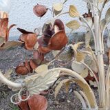 Painted metal chandelier