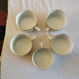 Set of 5 cups with bowls