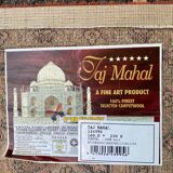 Oriental rug from India Taj Mahal burgundy flowers 160x230