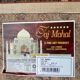 Tapis oriental d'Inde Taj Mahal bordeaux fleurs 160x230