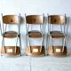 Chaises d'école, ensemble de 6