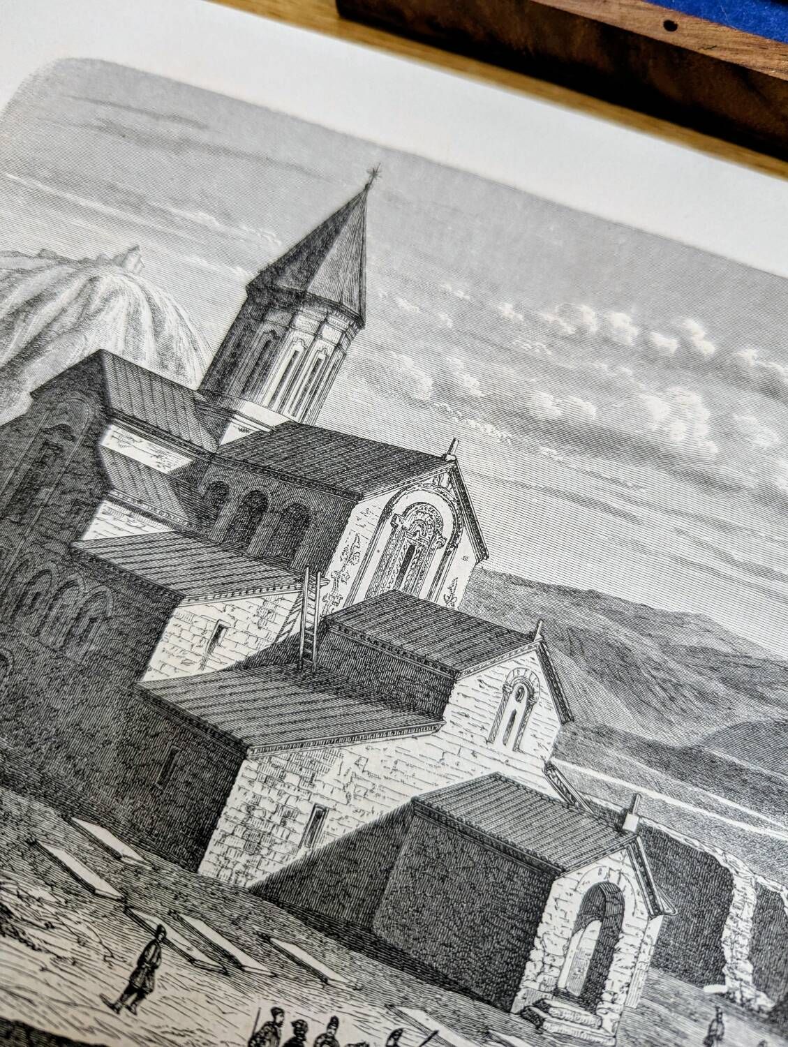 Cathedral of Svetitskhoveli, Georgia. Printed in 1861.