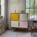 Teak-enfilade storage cabinet