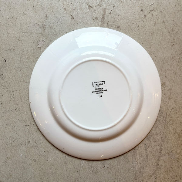 Flat plate in earthenware "Pablo", Digoin – Sarreguemines