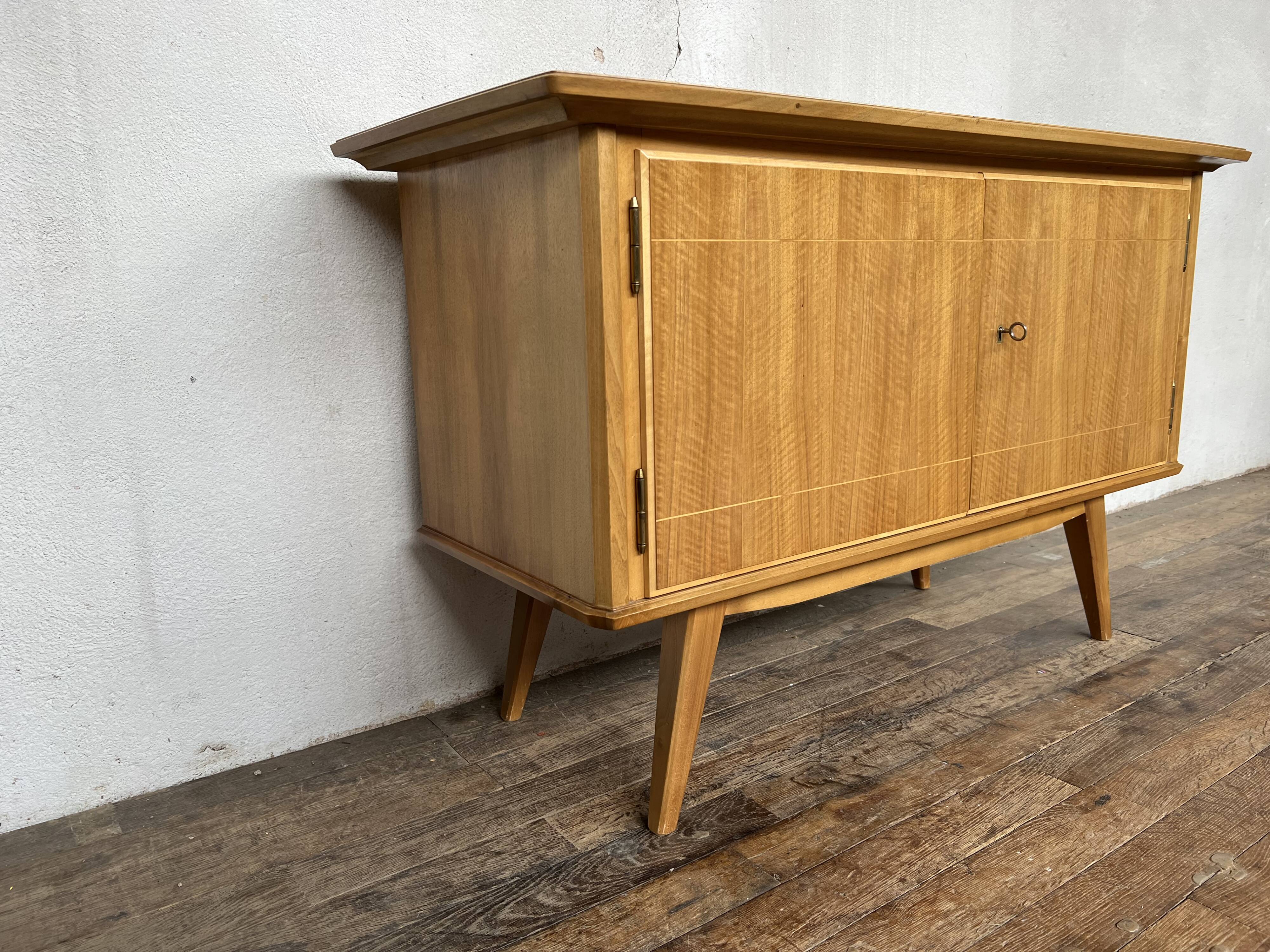 Scandinavian enfilade, tv stand feet vintage compass 1960