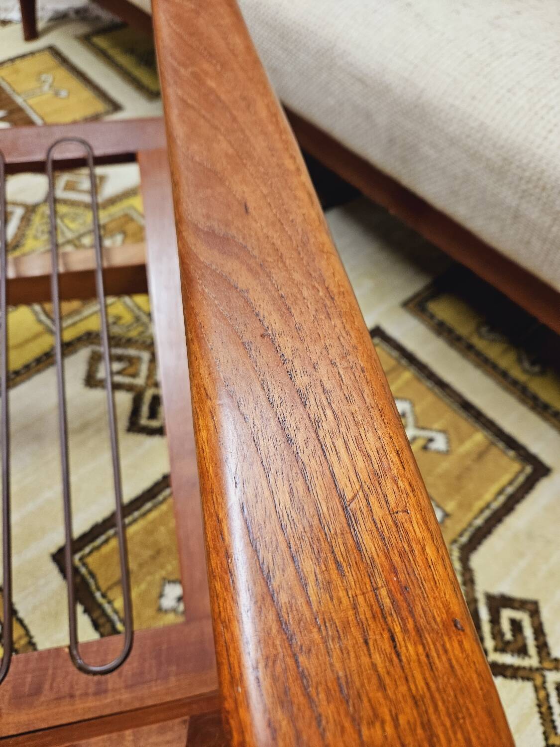 Danish teak Scandinavian sofa armchair set 1960