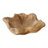 Ceramic pocket tray imitation wood Vallauris