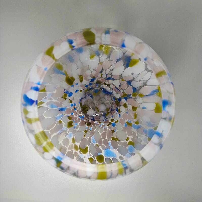 Vase étonnant des années 1970 en verre de Murano par Artelinea. Fabriqué en Italie