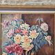 Oil on Canvas Still Life Flower Bouquet Signed Bernamonti