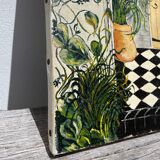 Native painting winter garden oil painting on canvas