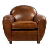 Fauteuil club vintage en cuir